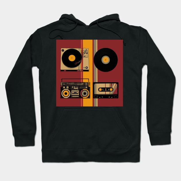 retro music Hoodie by BekimART